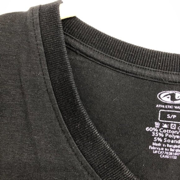 Athletic Works Black Abstract Graphic Short Sleeve Scoop Neck T-shirt size S - Picture 7 of 12